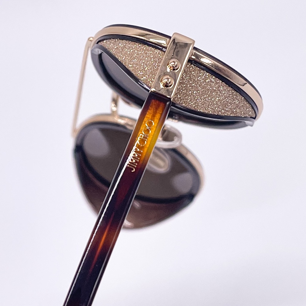 NEW JIMMY CHOO TONIE/S FG4 BROWN GOLD SUNGLASSES JIMMY CHOO - Picture 9 of 13